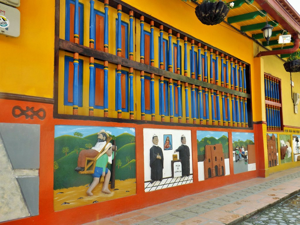 Colorful streets of Guatapé, Antioquia